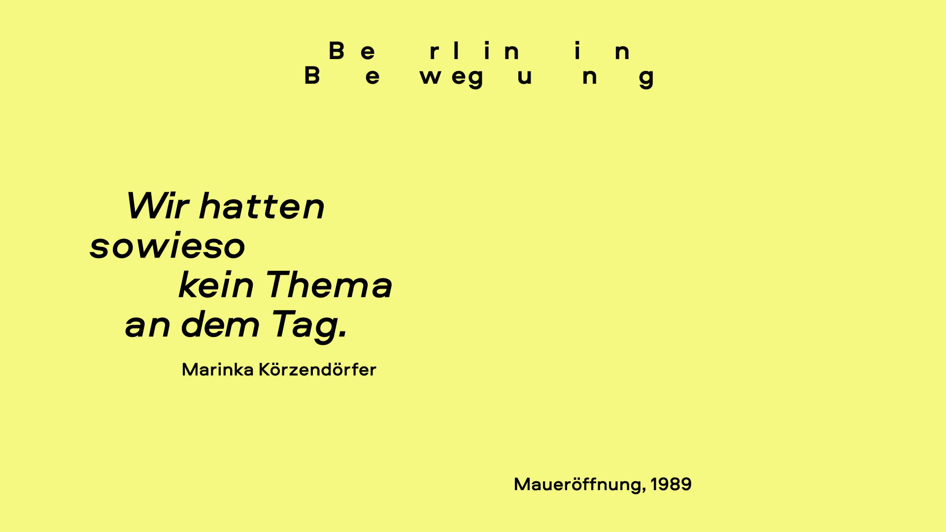 Zeitzeug*innen-Interview mit Marinka Körzendörfer