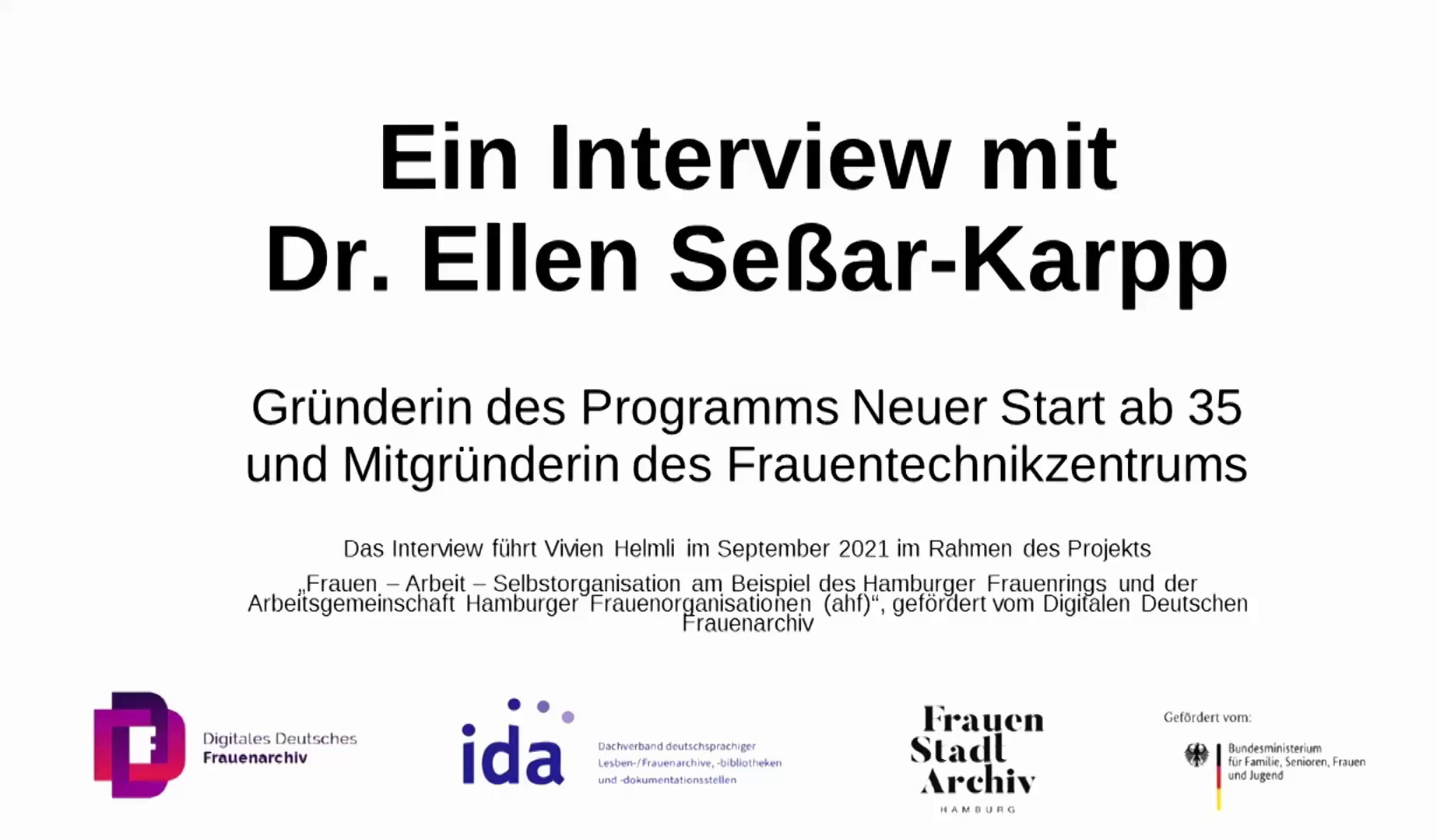 Interview mit Dr. Ellen Seßar-Karpp